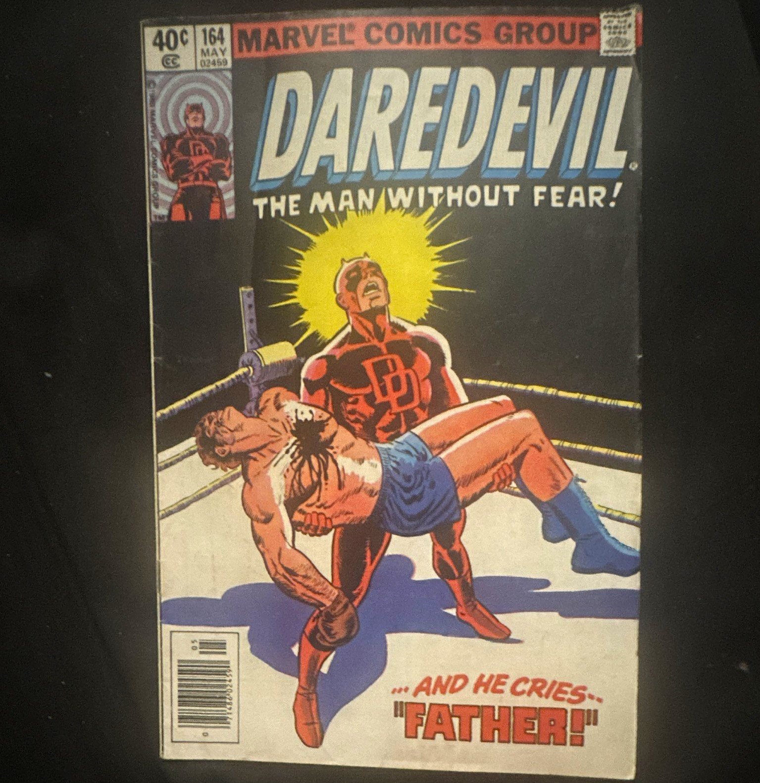 Marvel Comics Daredevil #164 1980 Frank Miller Roger McKenzie Bronze Age Marvel Comics Daredevil #164 1980 Frank Miller Roger McKenzie Bronze Age