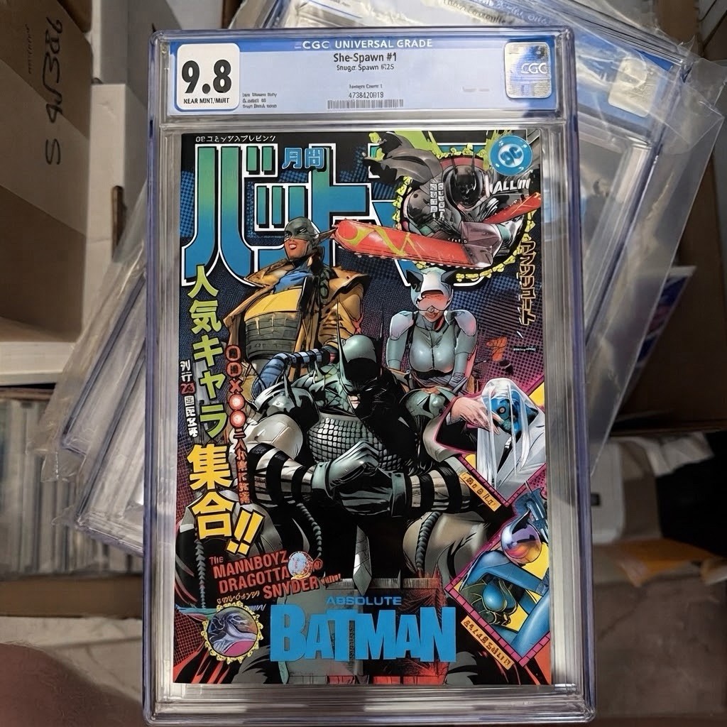 ABSOLUTE BATMAN #25  Cgc 9.8 CVR L CLAY MANN FOIL VAR PRESALE 10/28/26ship Jan