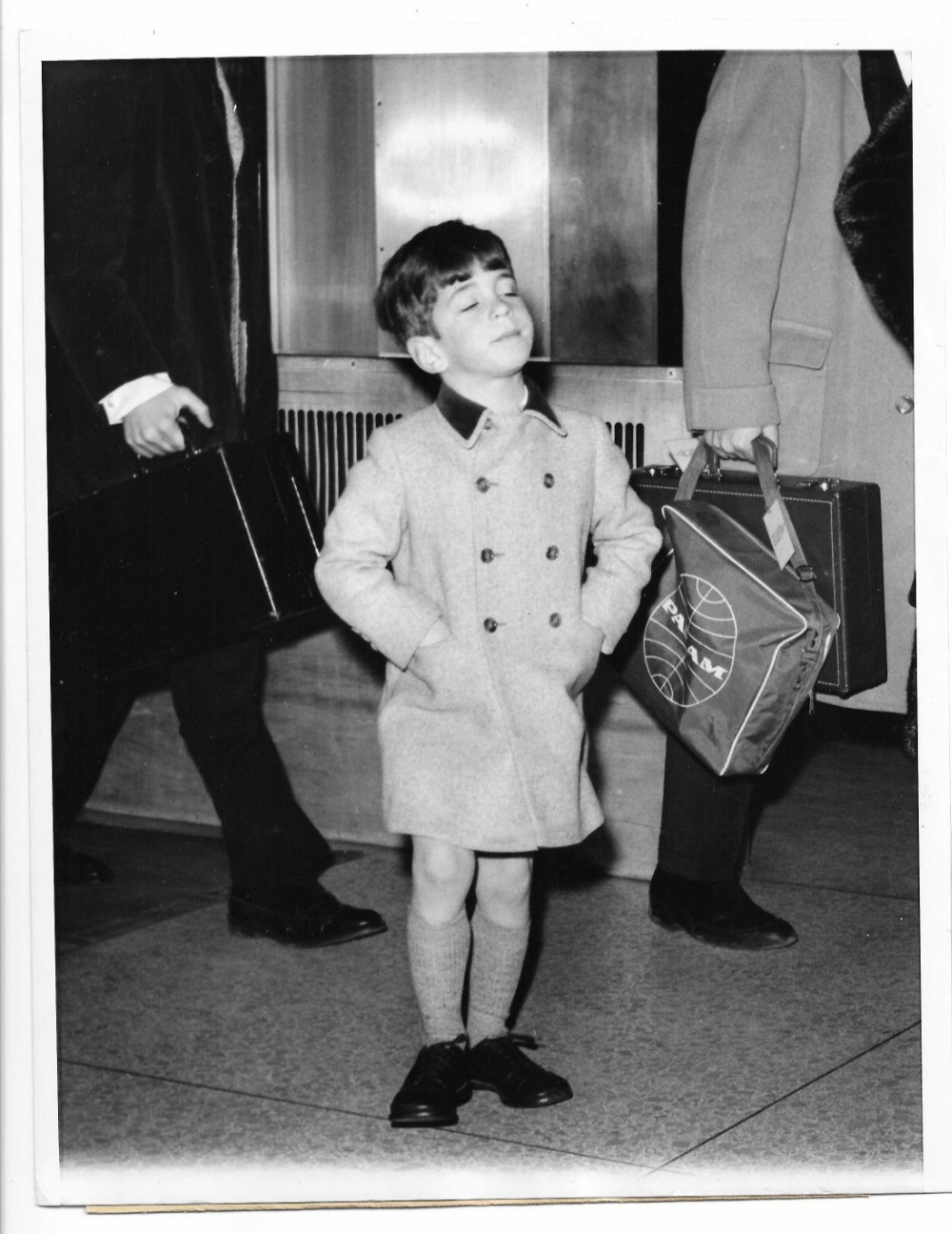 John John Kennedy\'s Halo at JFK Airport 1966