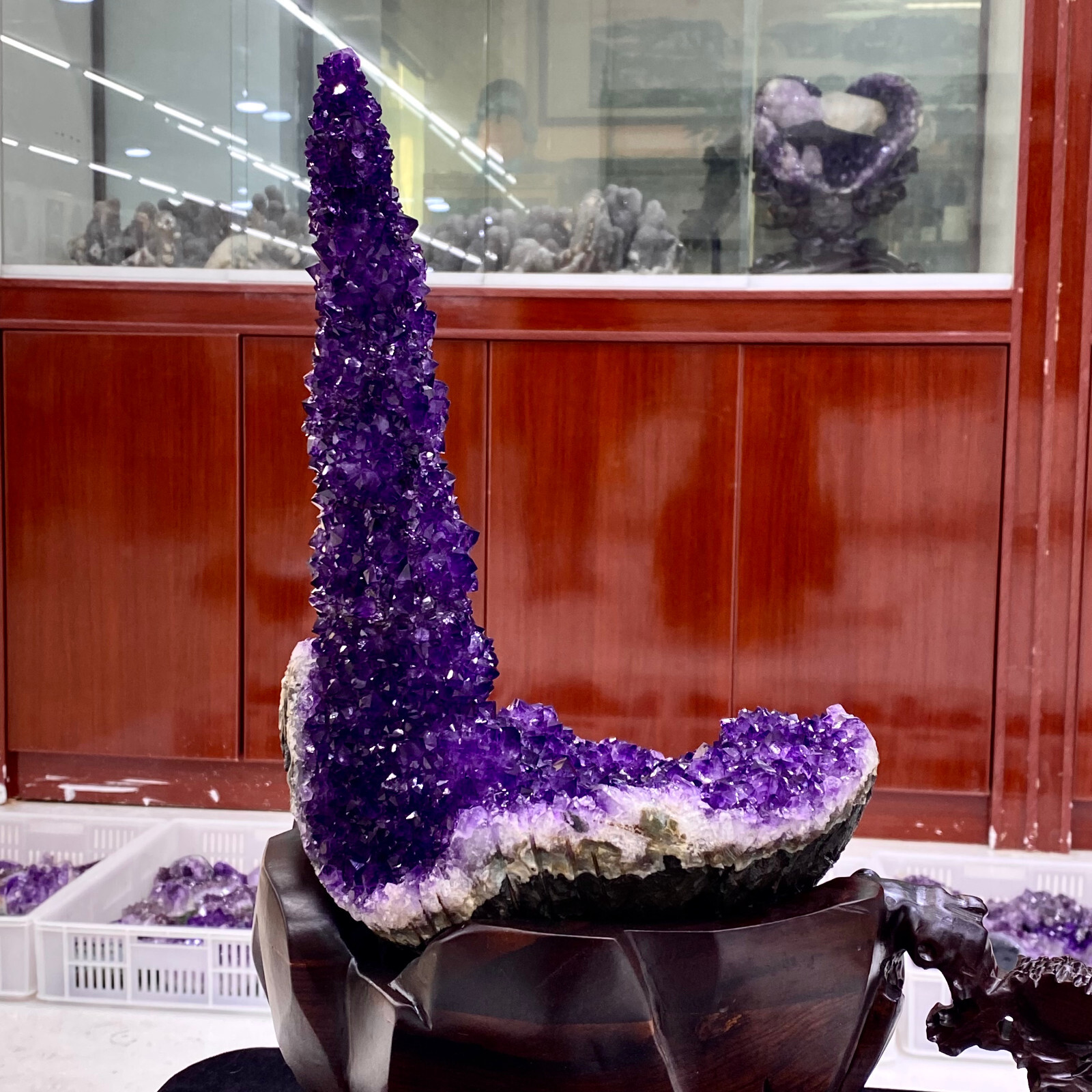 12.9LB Healing of natural high-quality amethyst quartz cluster crystal specimens