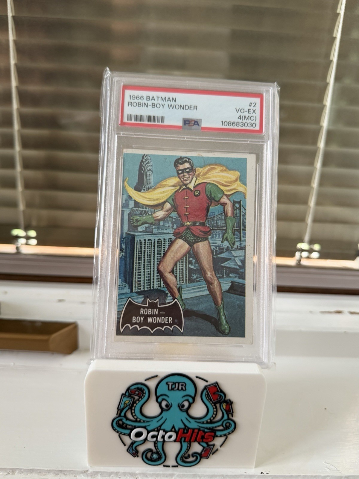 1966 A & BC BATMAN BLACK BAT ROBIN - BOY WONDER RC #2 PSA 4