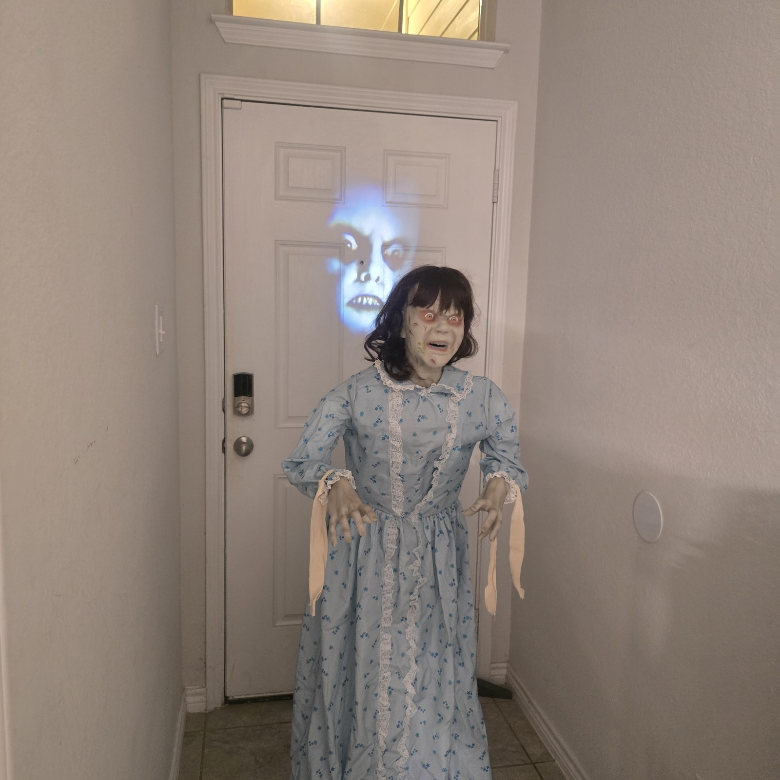 Spirit Halloween The Exorcist Regan 5-Foot Animatronic – Fully Tested & Working