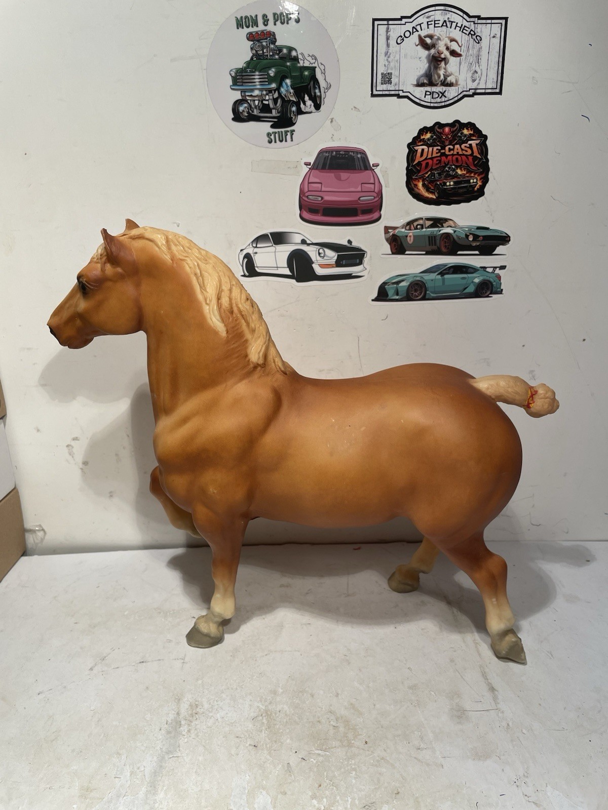 Vintage Breyer Model # 94 Chestnut Belgian Draft Horse Figurine From 1960s 9”H P