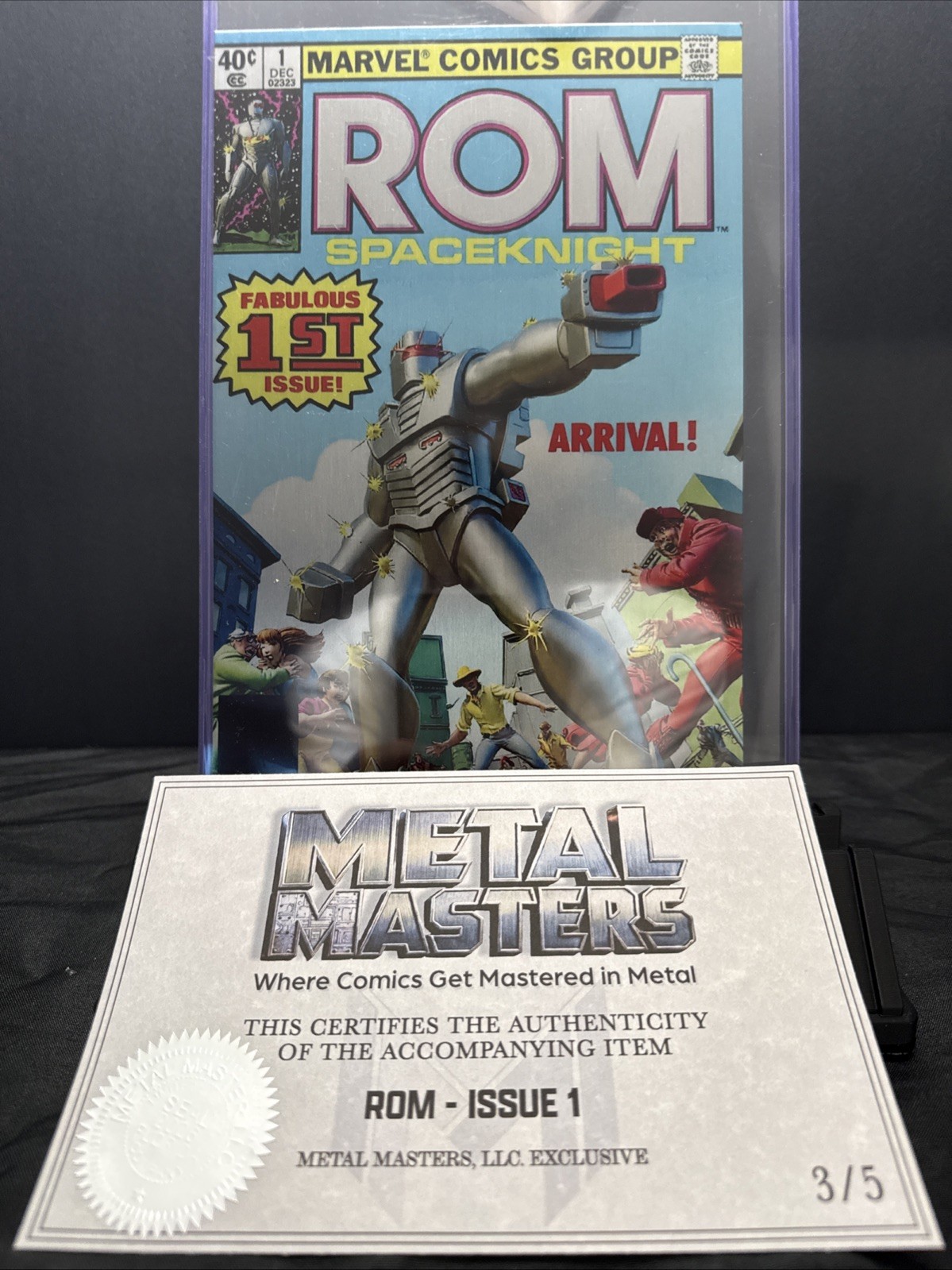 ROM, Spaceknight #1, METAL COMIC BOOK , VARIANT 1979, First Issue.
