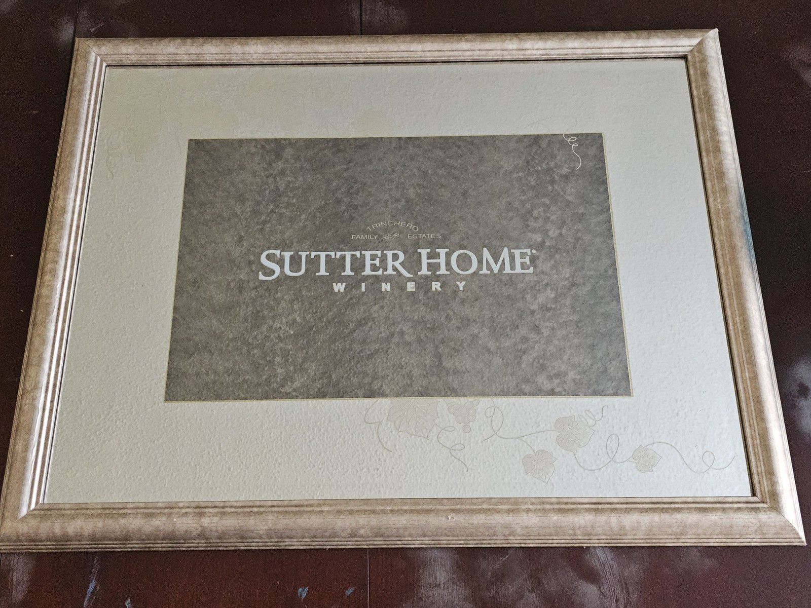 Vintage Sutter Home Winery Bar Mirror 27