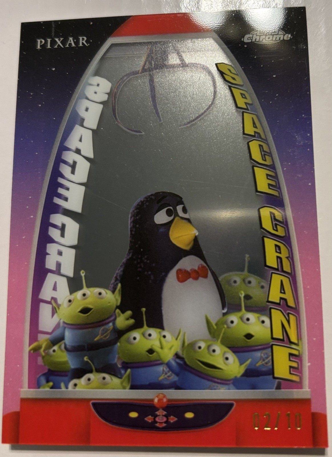 Topps Chrome Pixar 2025 Toy Story Wheezy Shadowbox-Chosen TC-8 #2/10🔥