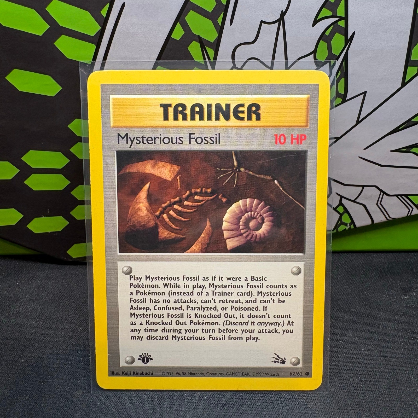 Mysterious Fossil 1st Edition Common Fossil 62/62 MP