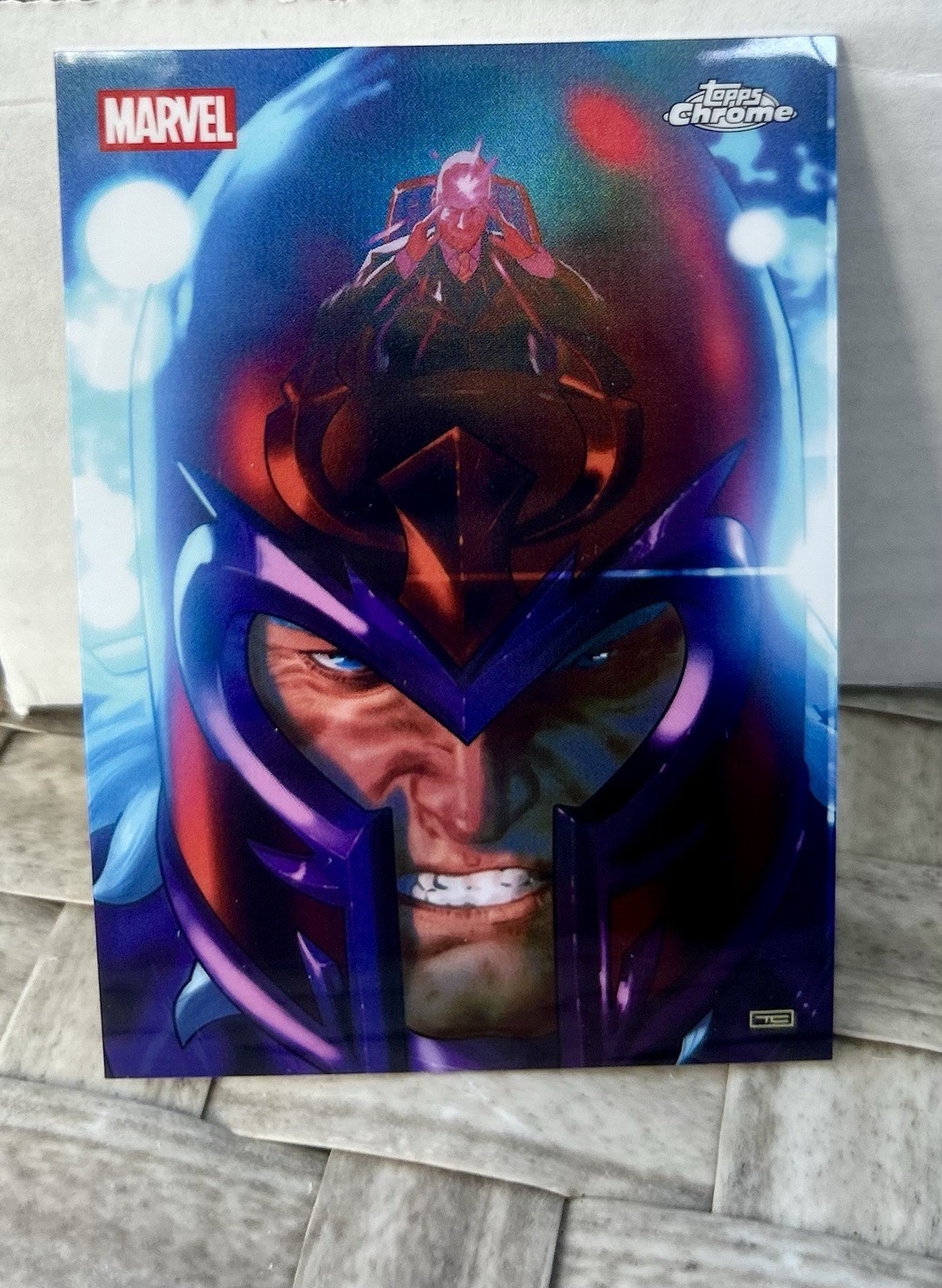 2025 Topps Marvel Studios Chrome Reflections Magneto & Professor X