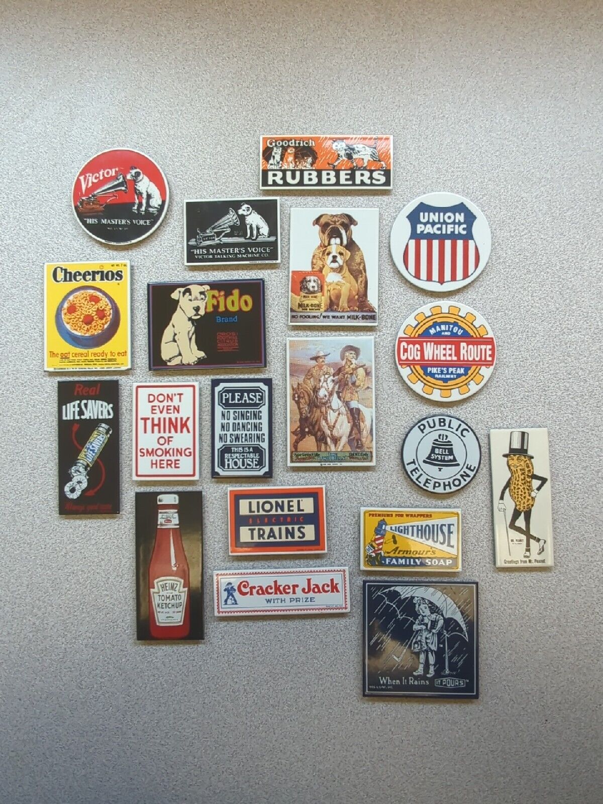 Vintage Advertising Art - Ande Rooney Refrigerator Magnets-Enamel/Metal-Choice