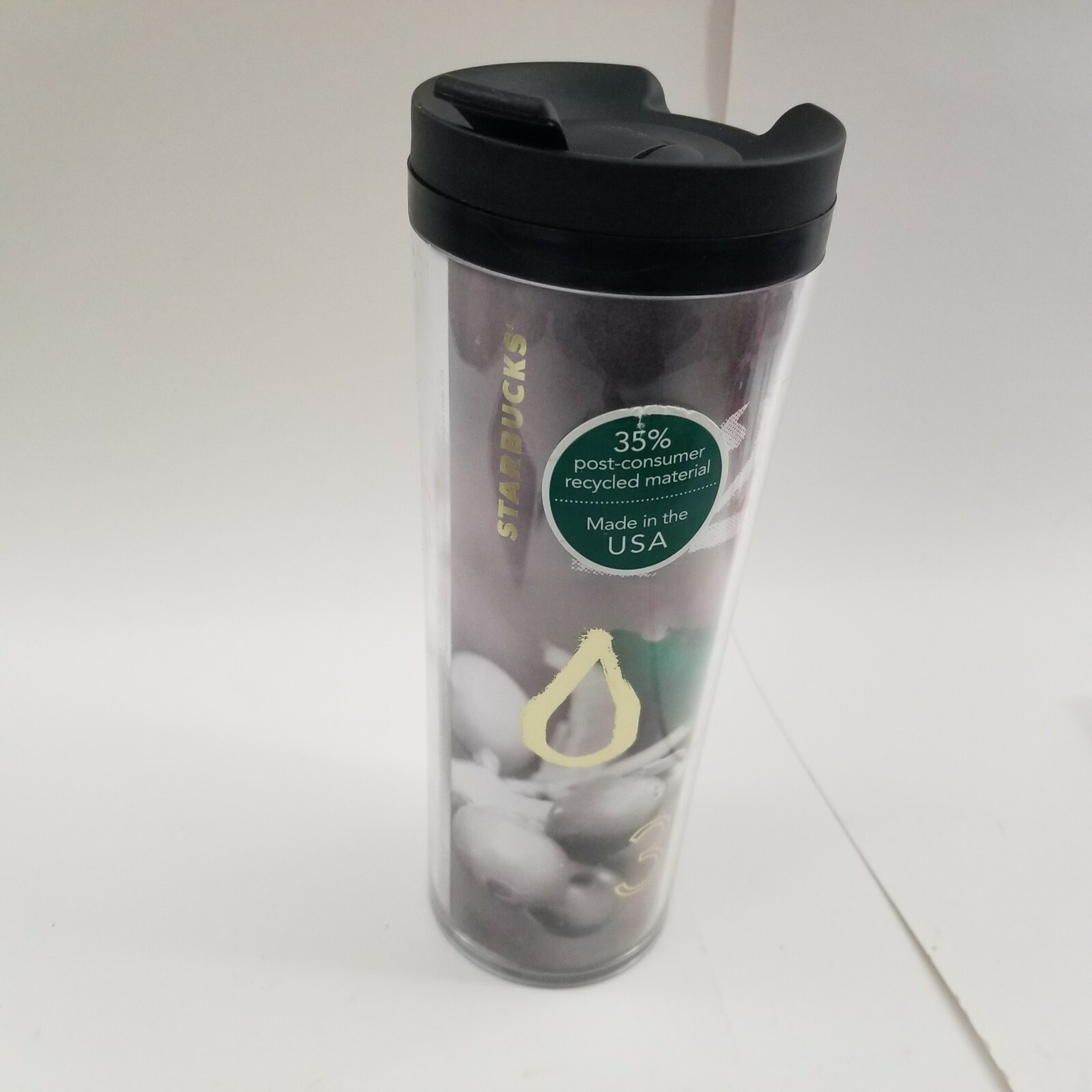 NEW STARBUCKS 2012 CHRISTMAS HOLIDAY HOLLY TUMBLER CUP 16 Oz