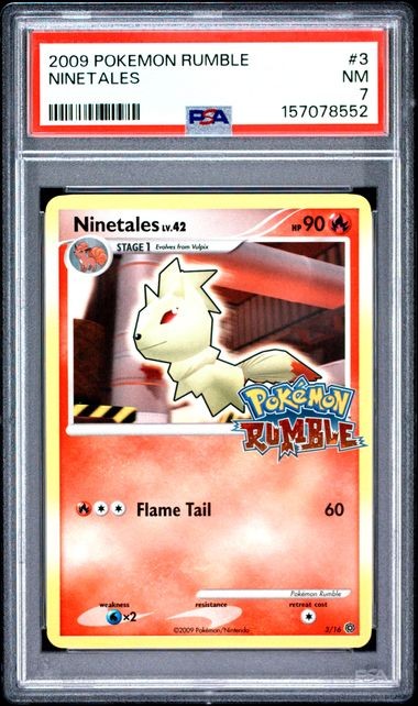 2009 POKEMON RUMBLE #3 NINETALES PSA 7