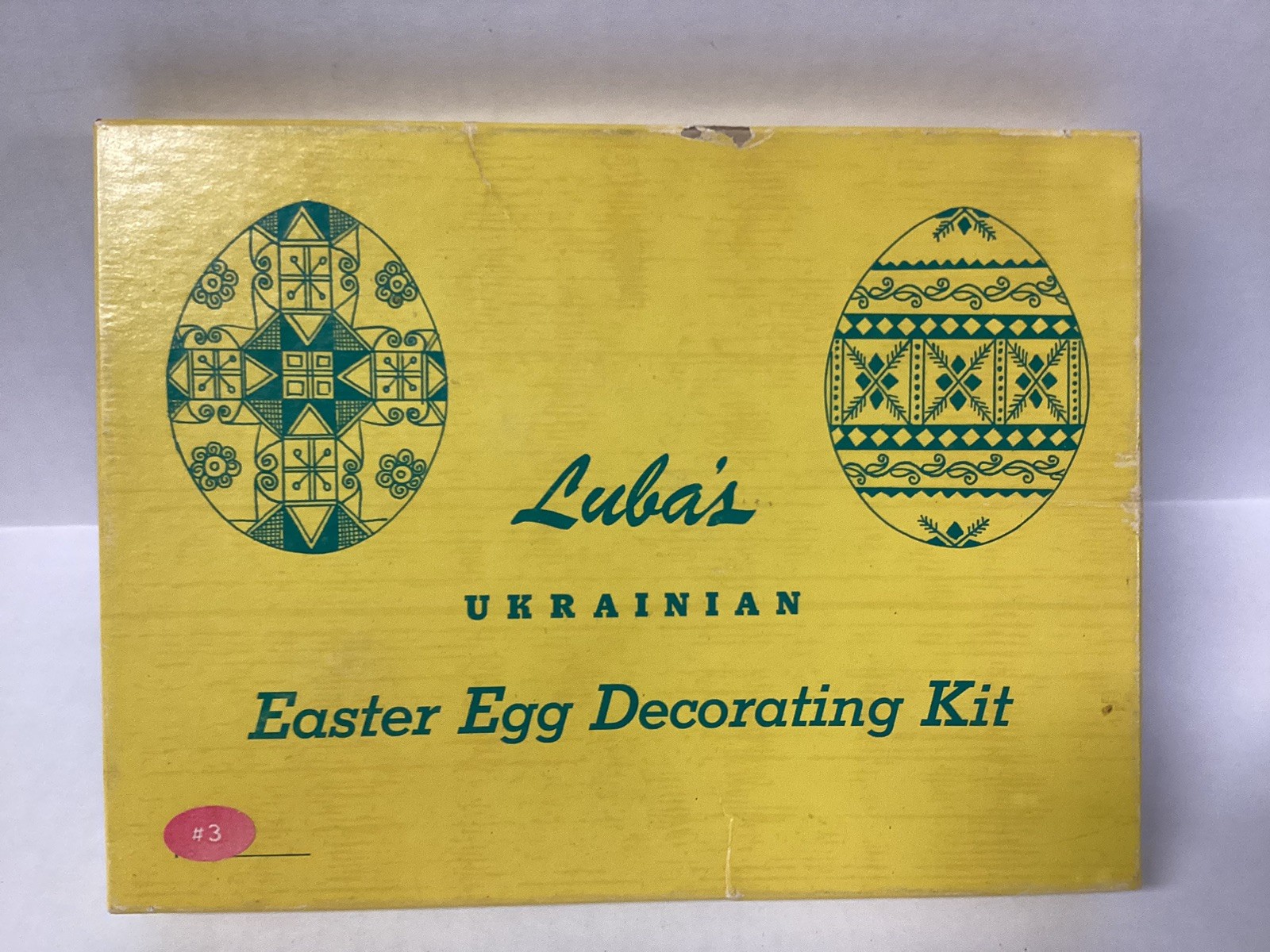 Vtg Luba\'s Ukrainian Easter Egg PYSANKY Decorating Kit & Instructions