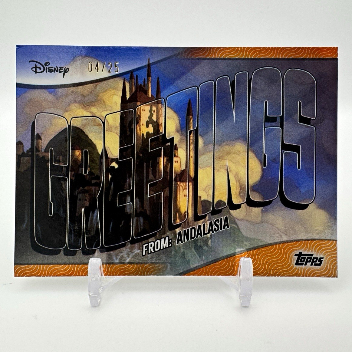 Topps Disney Enchanted Greetings From: Andalasia GF-2 2025 Serial Numbered /25
