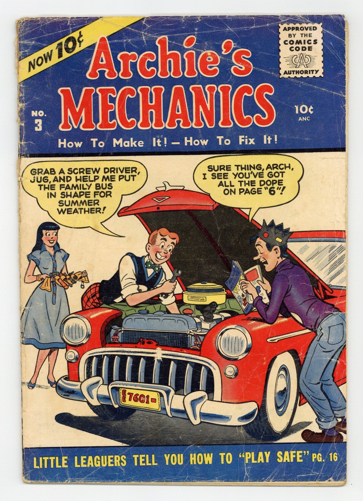 Archie\'s Mechanics #3 GD 2.0 1955