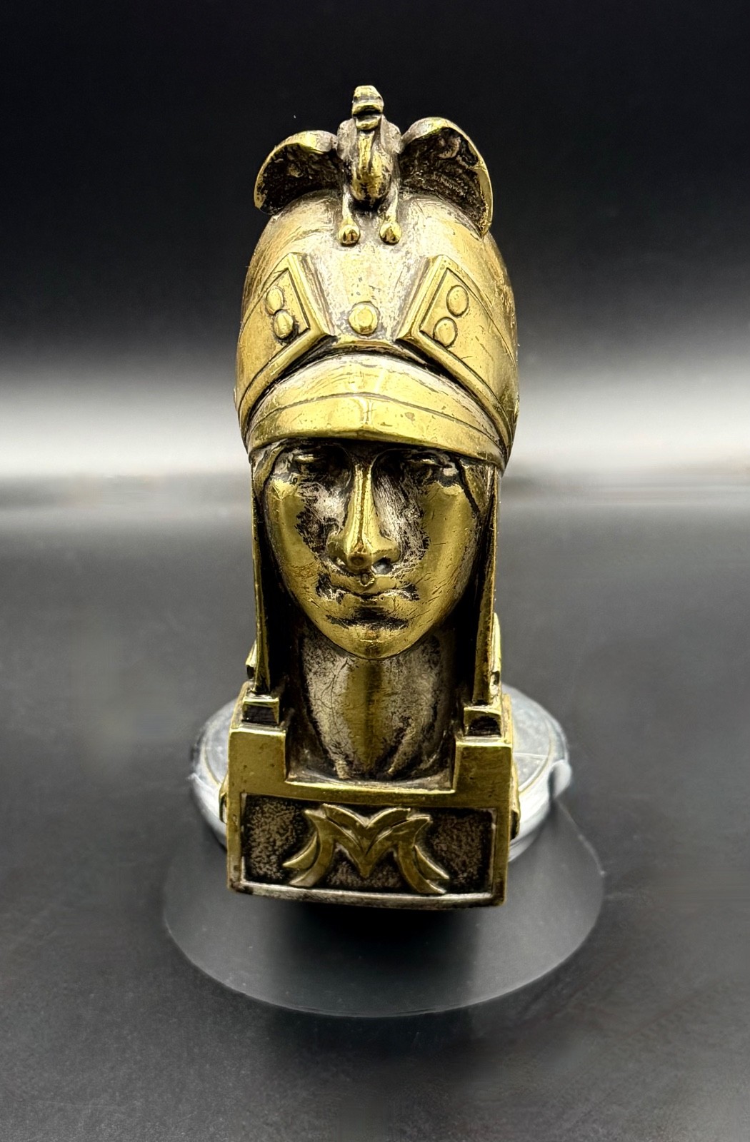 Rare Antique Minerva Car Mascot Hood Ornament by Pierre de Soete - Radiator Cap