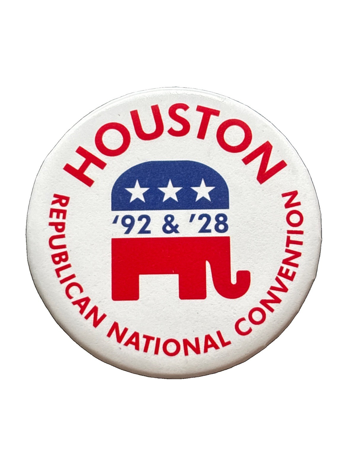 2028 Republican National Convention Official Houston '92 & '28 Button Committee
