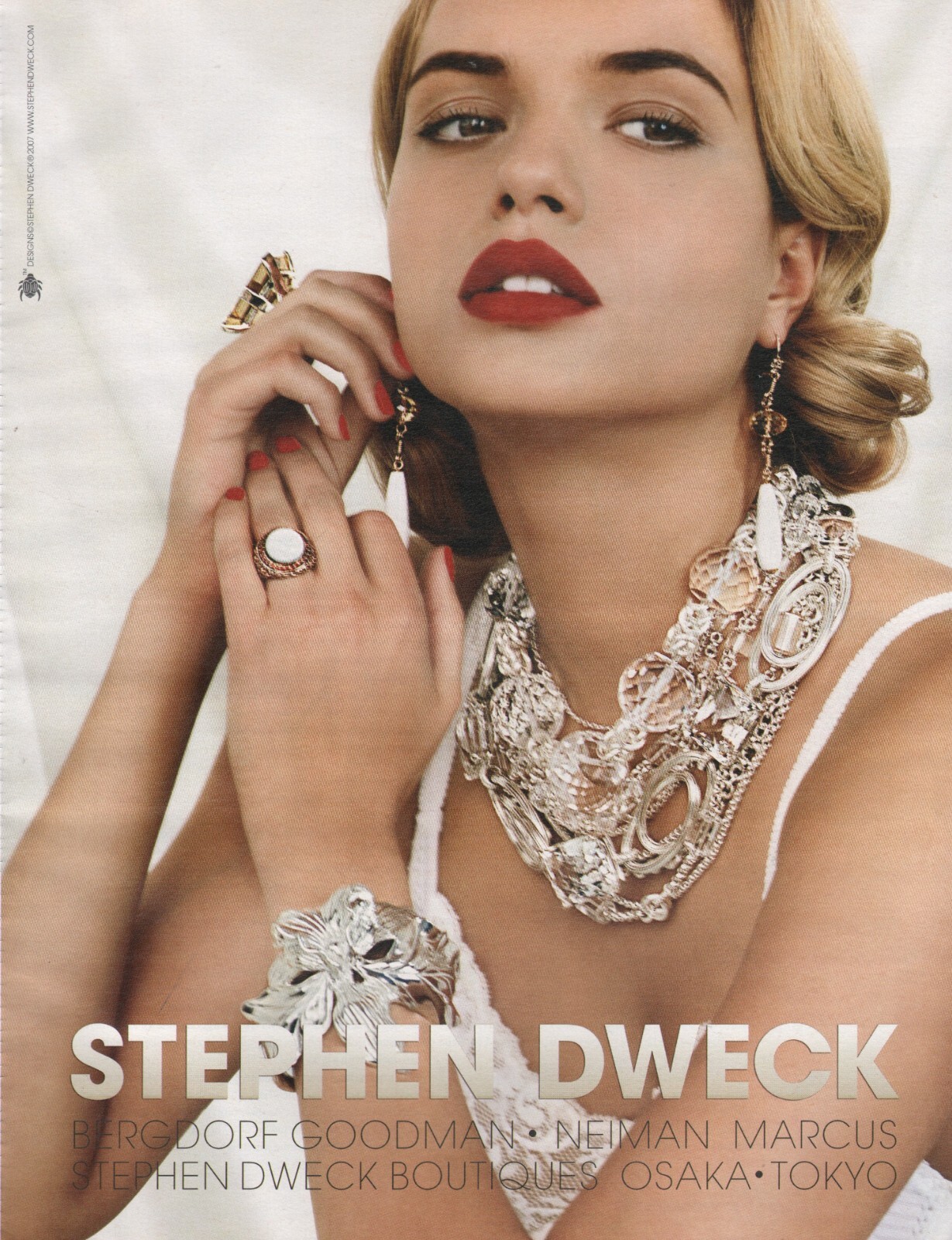 2007 Original STEPHEN DWECK Women's FINE JEWEJRY Fashion Accessories Print Ad