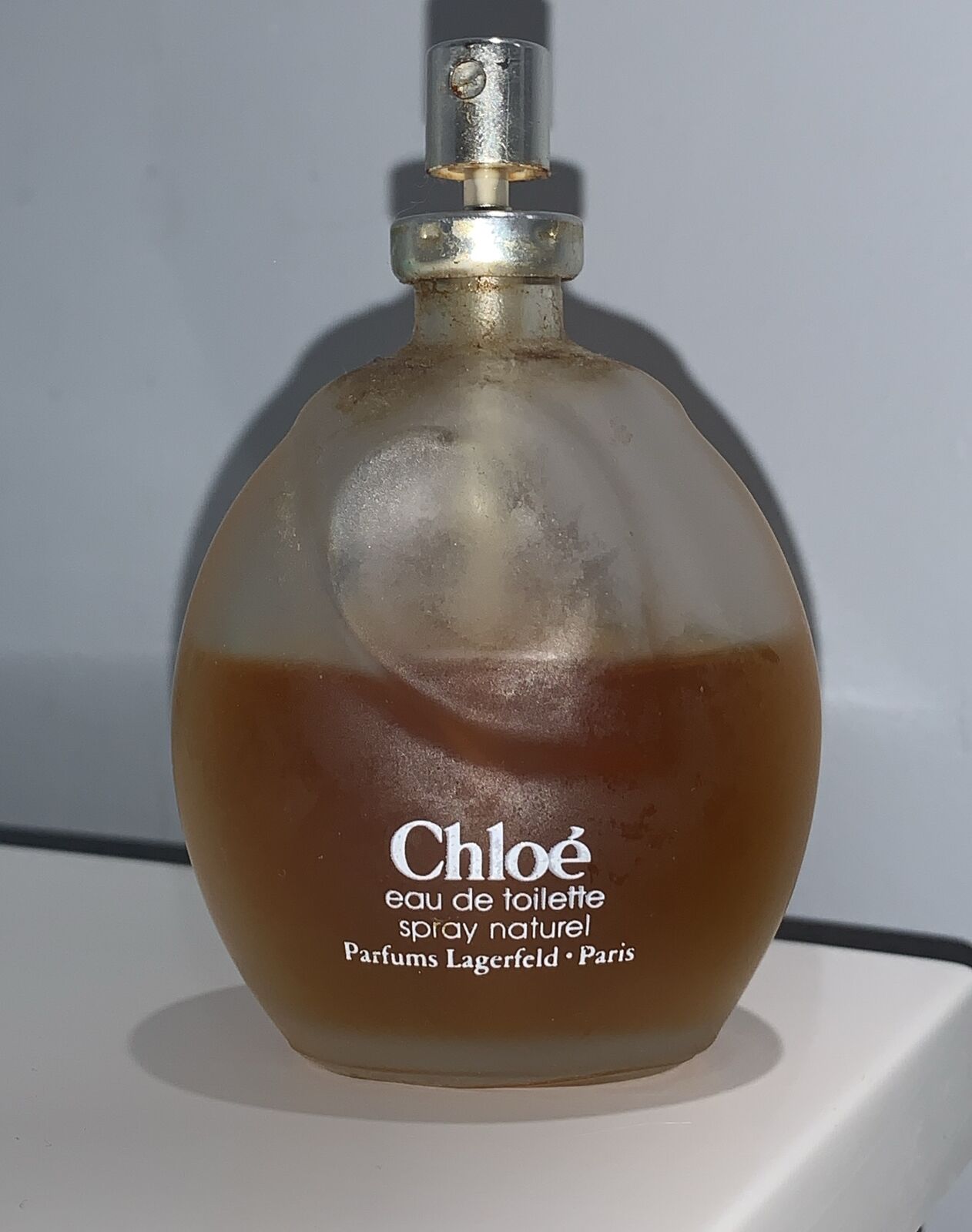 Vtg Chloe EDT  Perfume Spray Parfums Lagerfeld 3 fl Oz approx 3/5 FULL