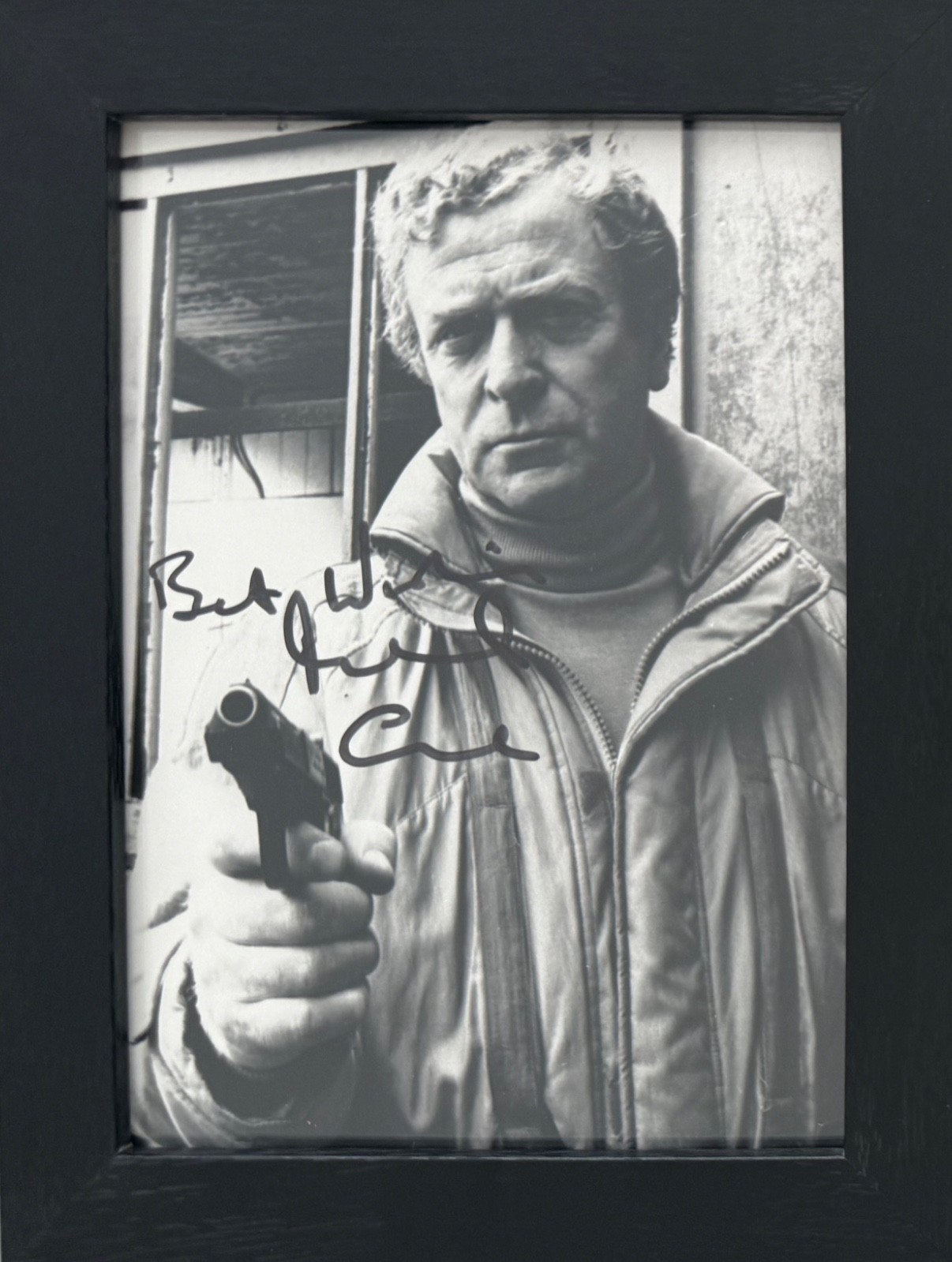 Michael Caine, Actor, Hand Signed Framed Film Photo Presentation 15cmx10cm & COA