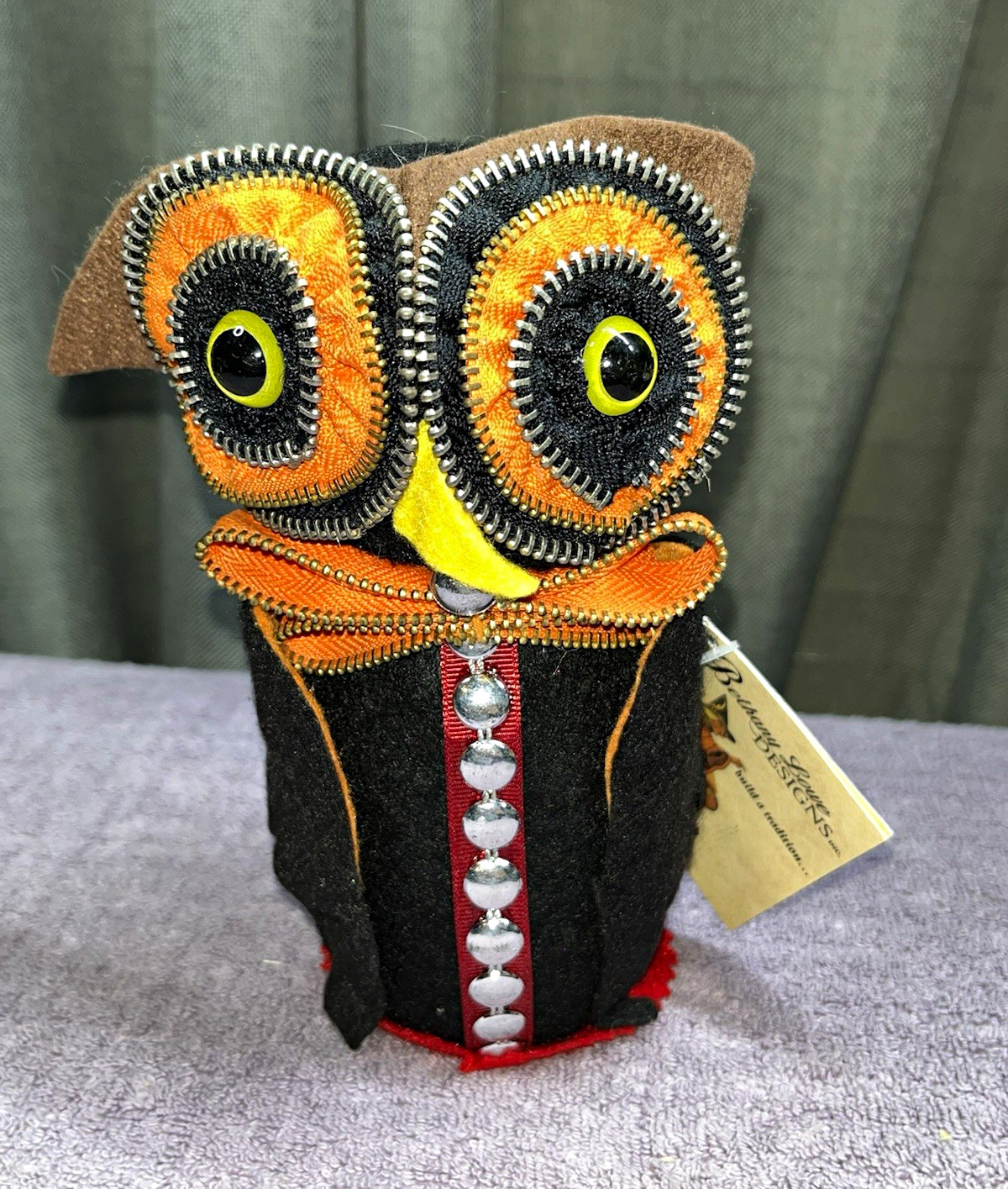 Vintage Bethany Lowe Designs Handmade Halloween Owl Brand New w/Tag Collectible 