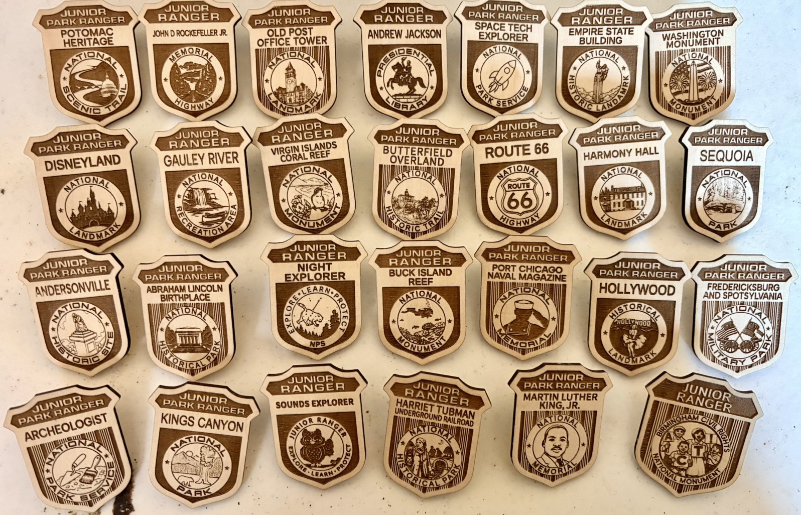 National Park Junior Ranger Badges ALL Parks Available - Sold Individually
