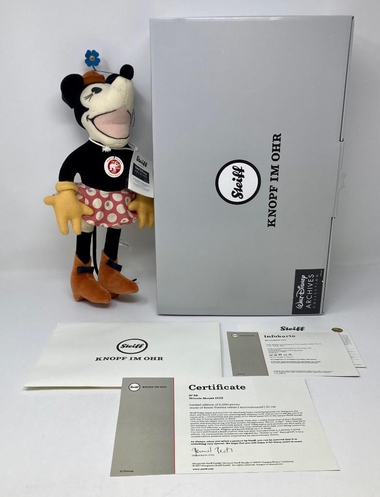 Steiff Walt Disney Archives 1932 Minnie Mouse 354007 Limited Ed 36 / 2000 NIB