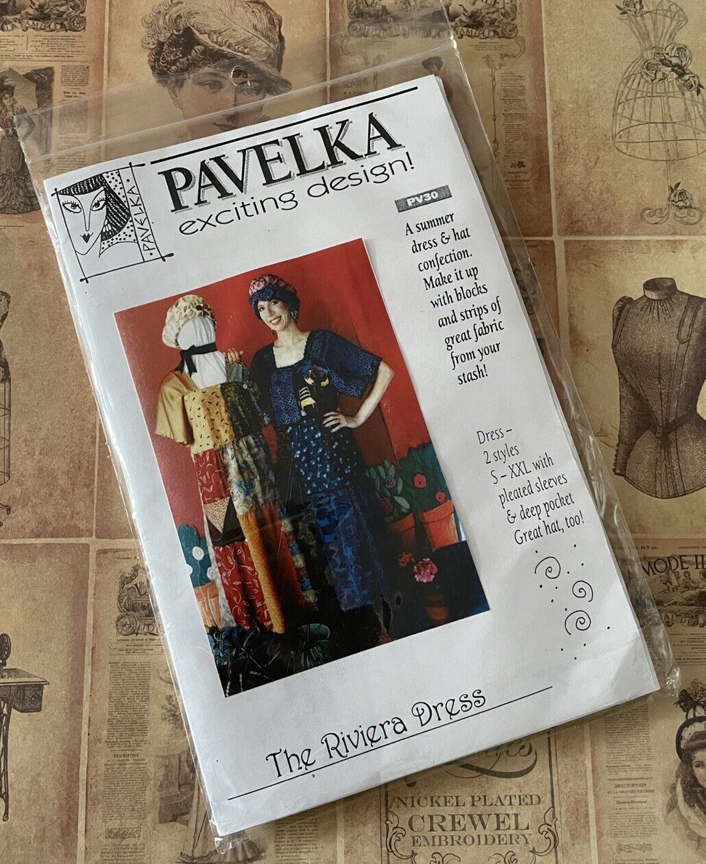Pavelka Riviera Dress sewing pattern modest Cozycore Comfort S-XXL Plus Size