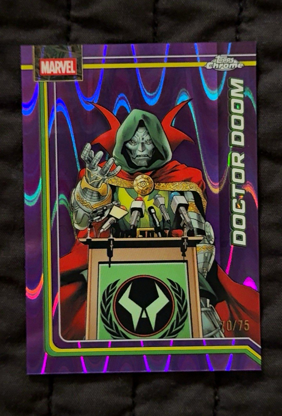 Topps 2026 Topps Chrome Marvel Doctor Doom #028 Serial Numbered 70/75