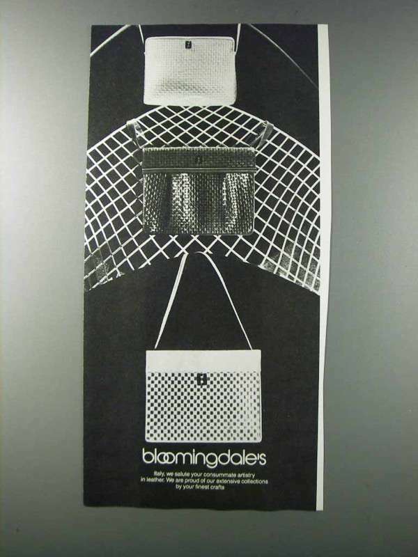 1981 Bloomingdale's Handbags Ad