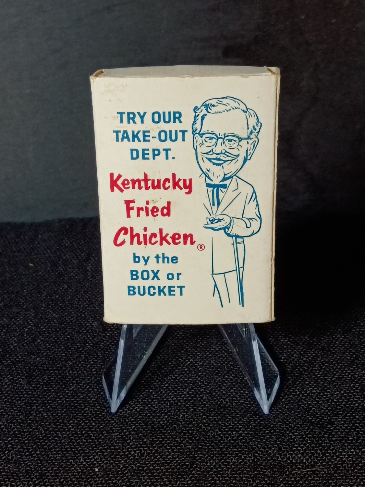 Vintage 1960s KFC / Duff’s Restaurant Dual Ads Matchbox - Mint Condition 💎 Rare