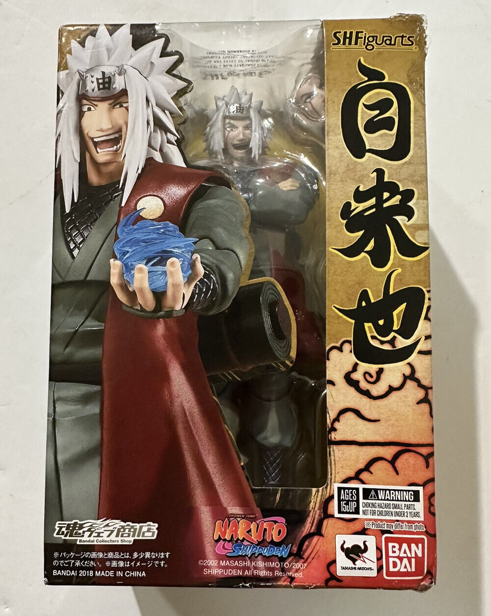 Naruto Shippuden S.H.Figuarts Jiraiya Collectible item BAN DAI Authentic see pic