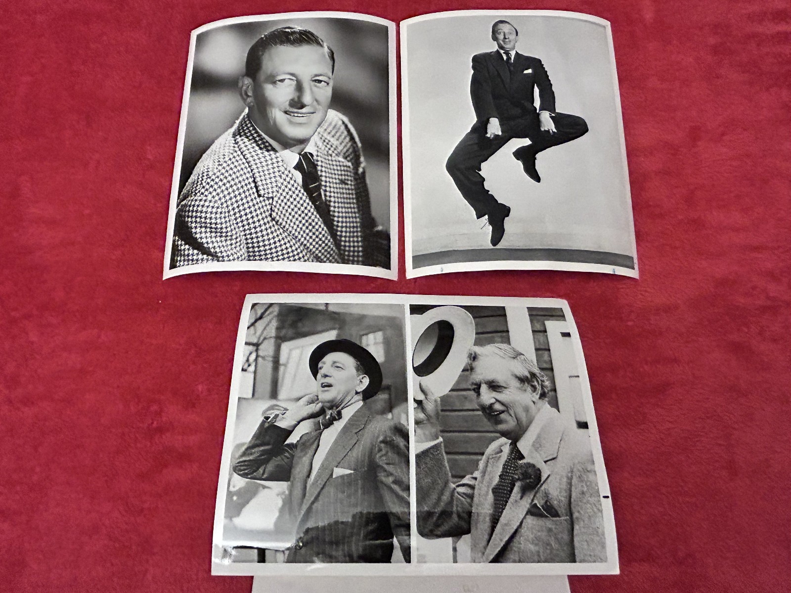 RAY BOLGER dancing three original press photos The Entertainer Wizard of Oz star
