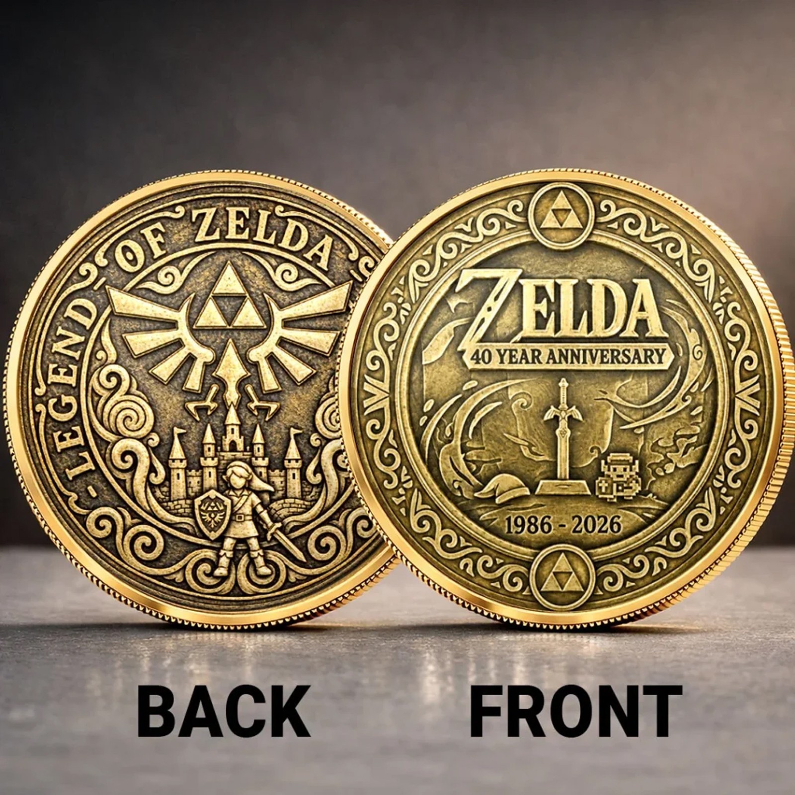 The Legend of Zelda 40th Anniversary Commemorative Coin - Coin Collection