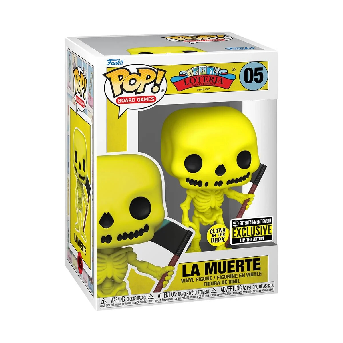 Loteria La Muerte Glow-in-the-Dark Pop Vinyl Figure - Entertainment Earth Excl.