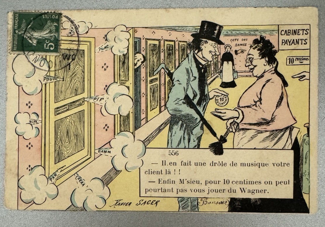 CPA Xavier Sager 1908 Humor Cabinet Vintage Wagner No 556 Postcard