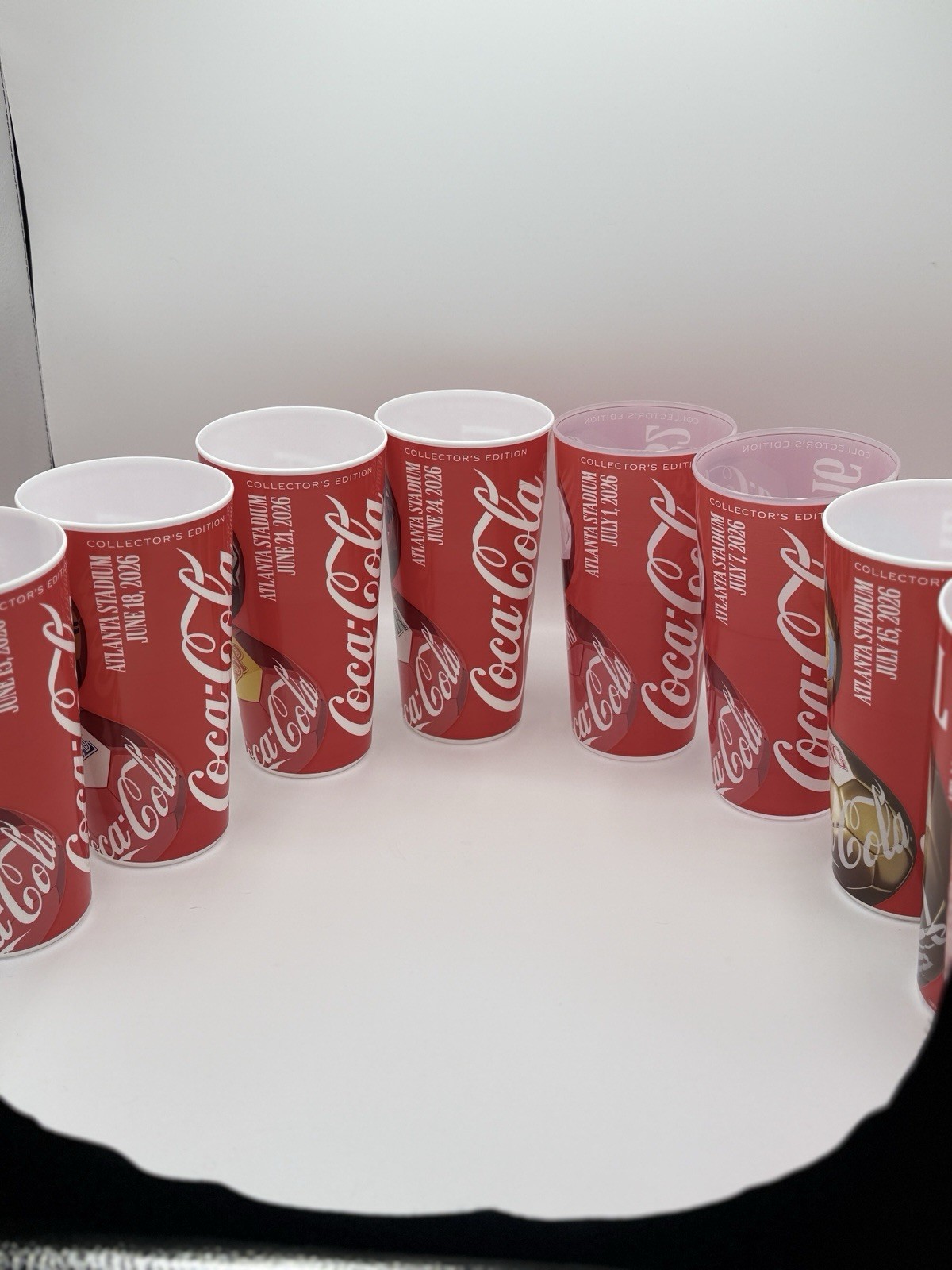 Complete 9 Cup Set: Mercedes Benz Stadium FiFA World Cup Matches Atlanta GA 