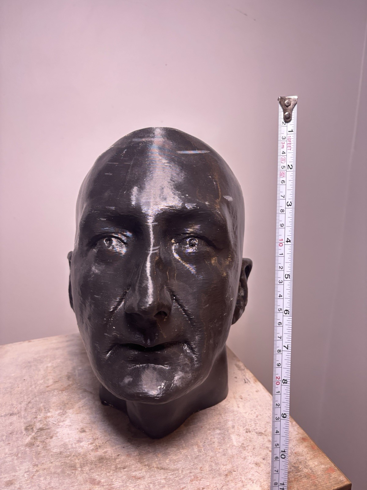 Robert Englund Oversized Lifecast Sculpting Headform For Mask Making Eyes Open Robert Englund Oversized Lifecast Sculpting Headform For Mask Making Eyes Open