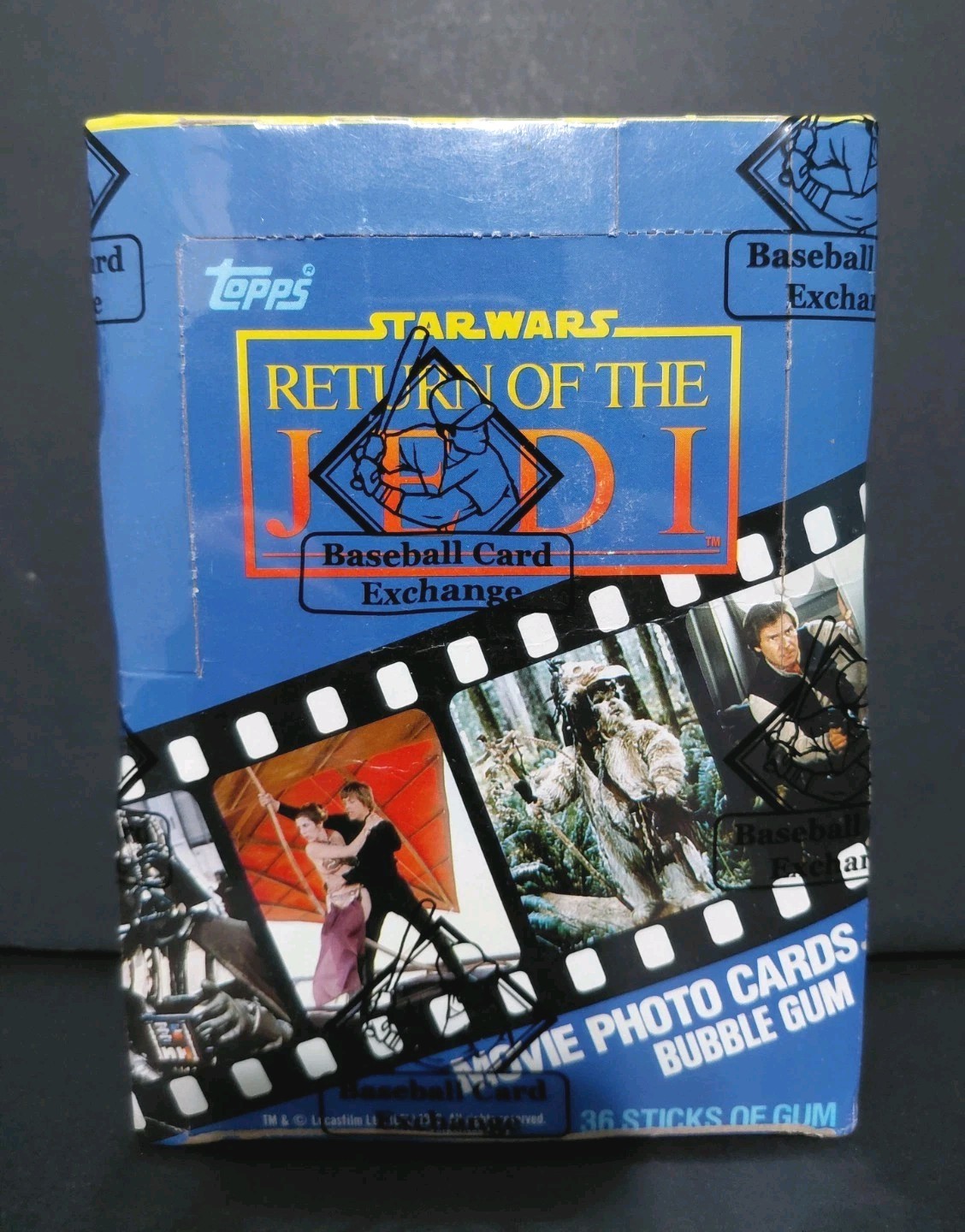 1983 Topps Star Wars BBCE ROTJ Return Of The Jedi 36 Wax Packs Box 