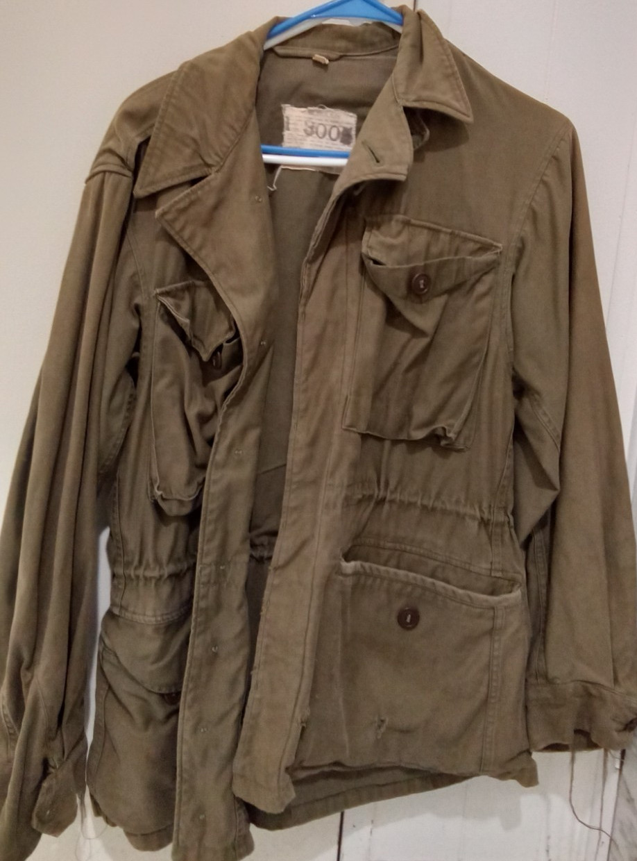 Original Vintage WW2 US Army M-1943 M43 Field Jacket Size 32R