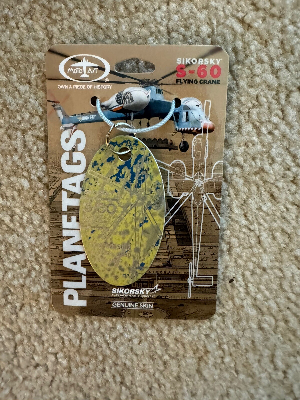 MotoArt Planetags Sikorsky S-60 Flying Crane Sold Out Blue Yellow Combination