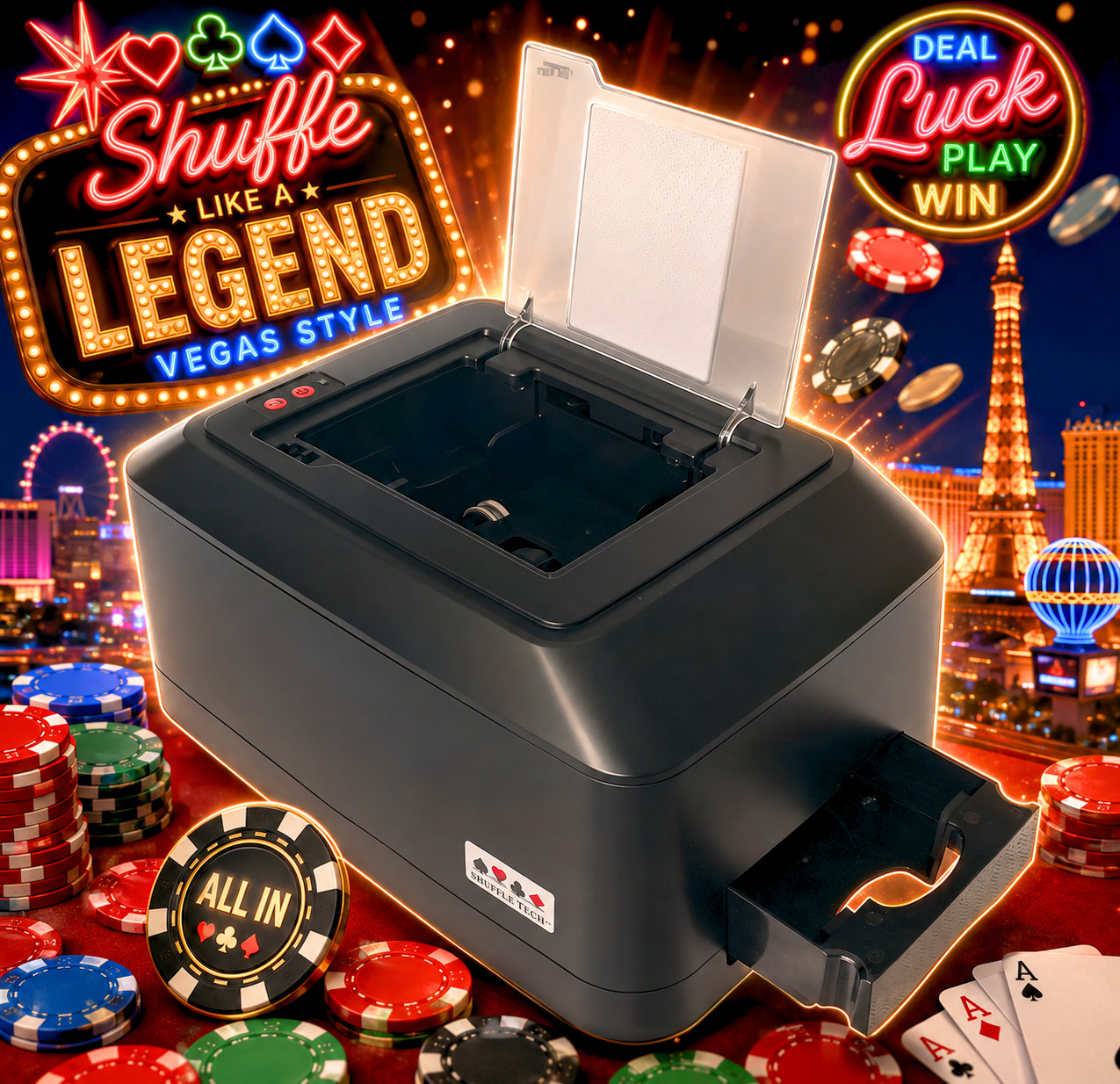 Shuffle Tech Card Shuffler + FREE Copag cards + 