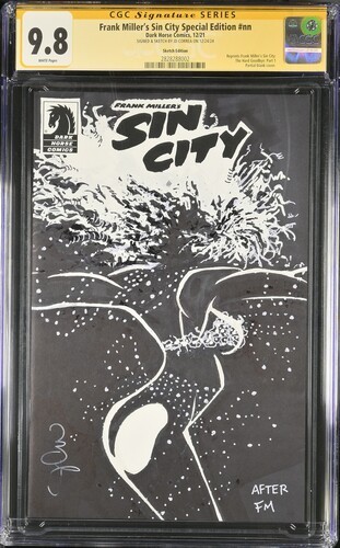 Frank Miller's Sin City 30th Anniversary Blank White Cover JD Correa CGC 9.8