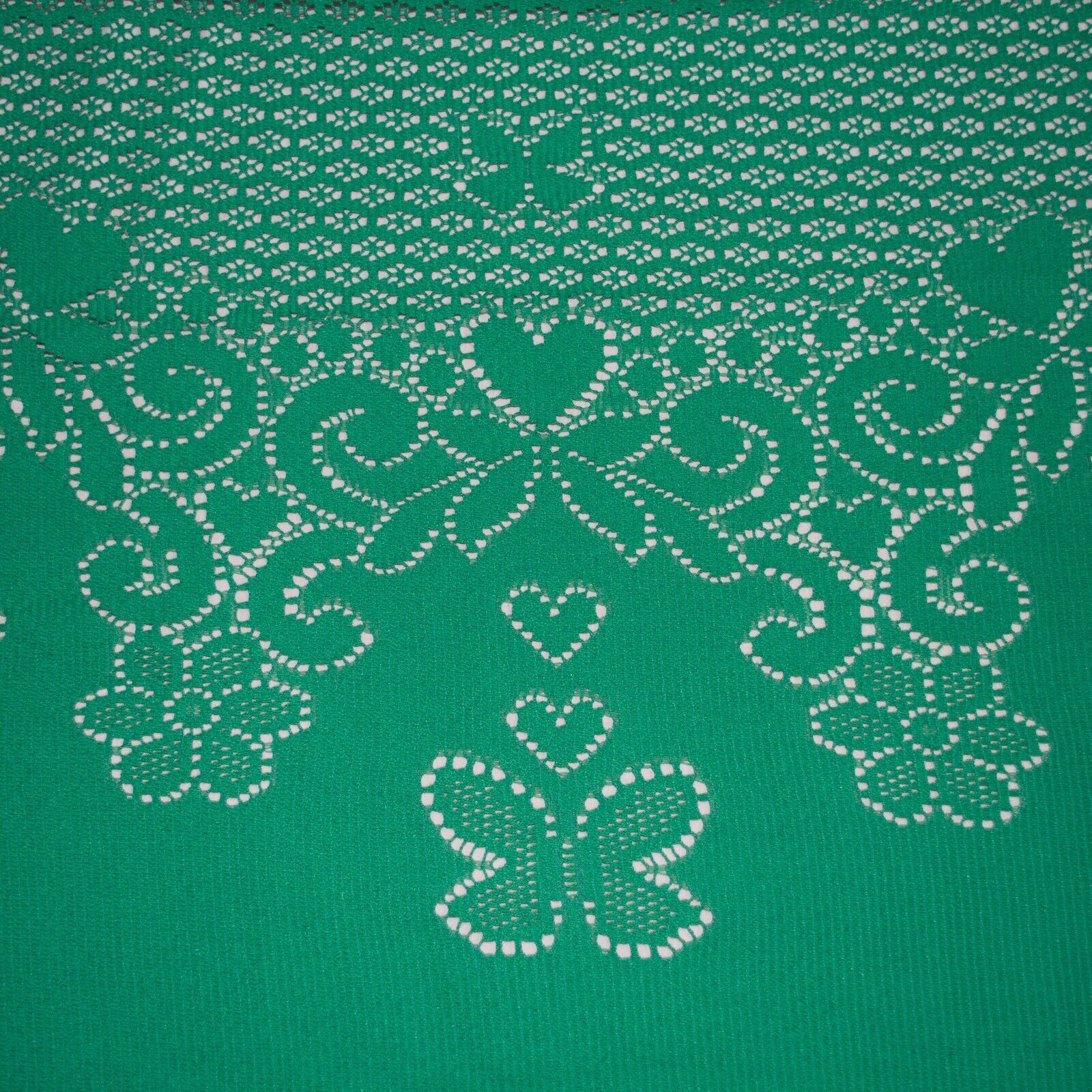 Valentino authentic cotton guipure lace fabric Green 100X150cm Made in Italy