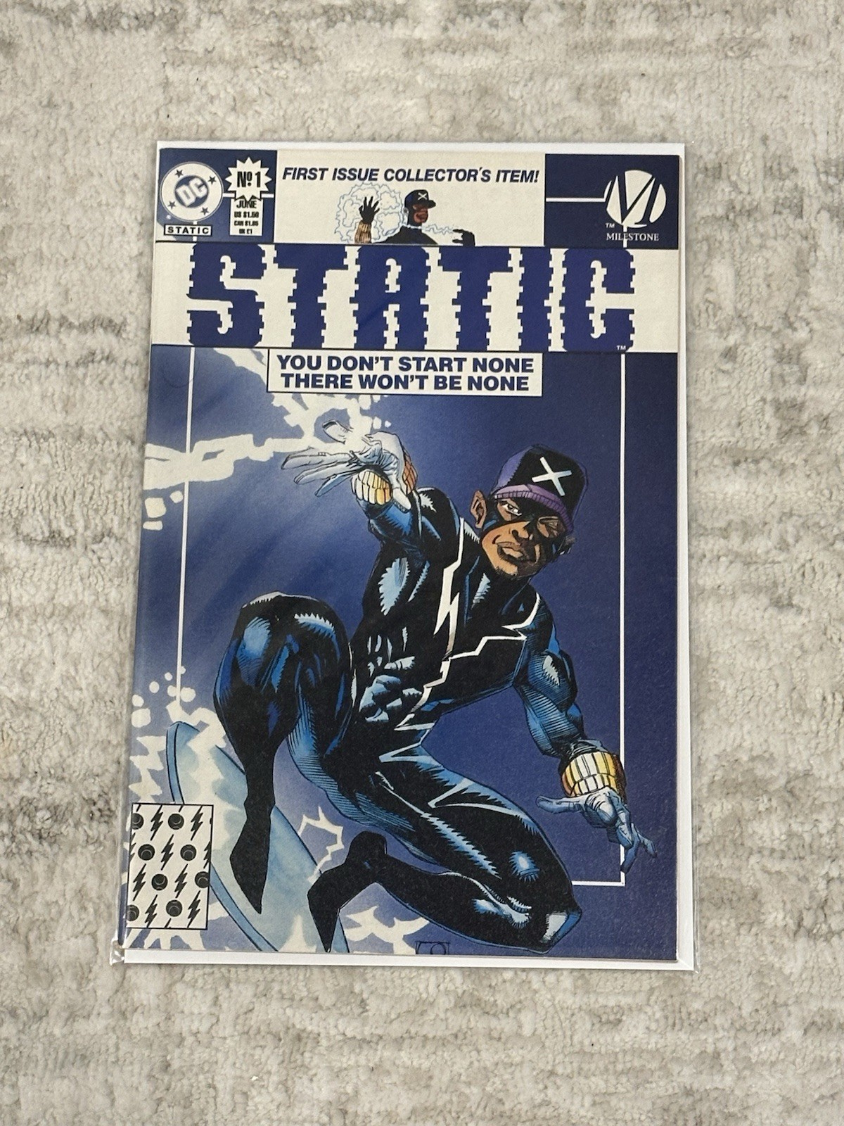 STATIC #1 MILESTONE COMICS 1993 Denys Cowan 1st appearance of Static Shock NM