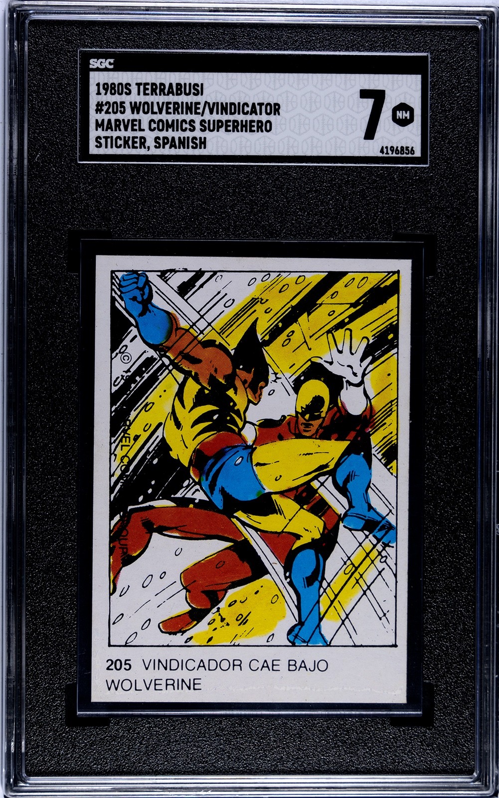 1980 Terrabusi Marvel Comics Wolverine Rookie/Vindicator SGC 7
