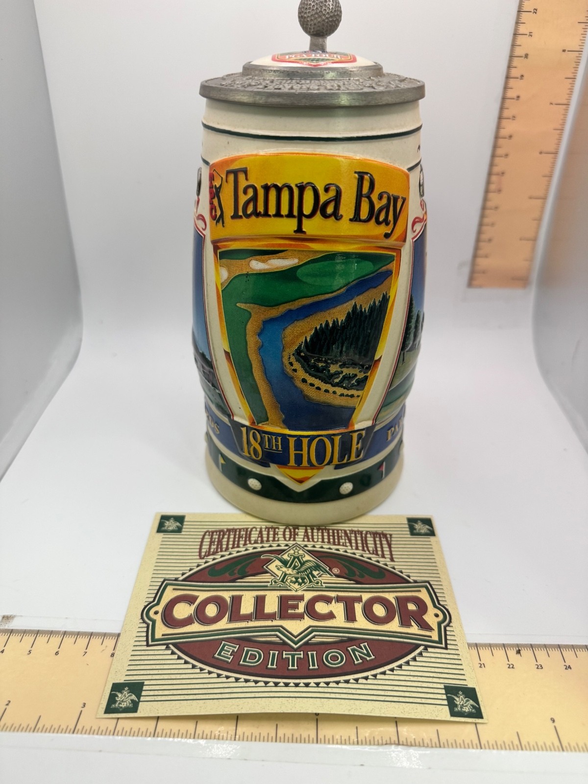 Vintage Tampa Bay PGA Tour Lidded Stein - Collector Edition Golf Mug
