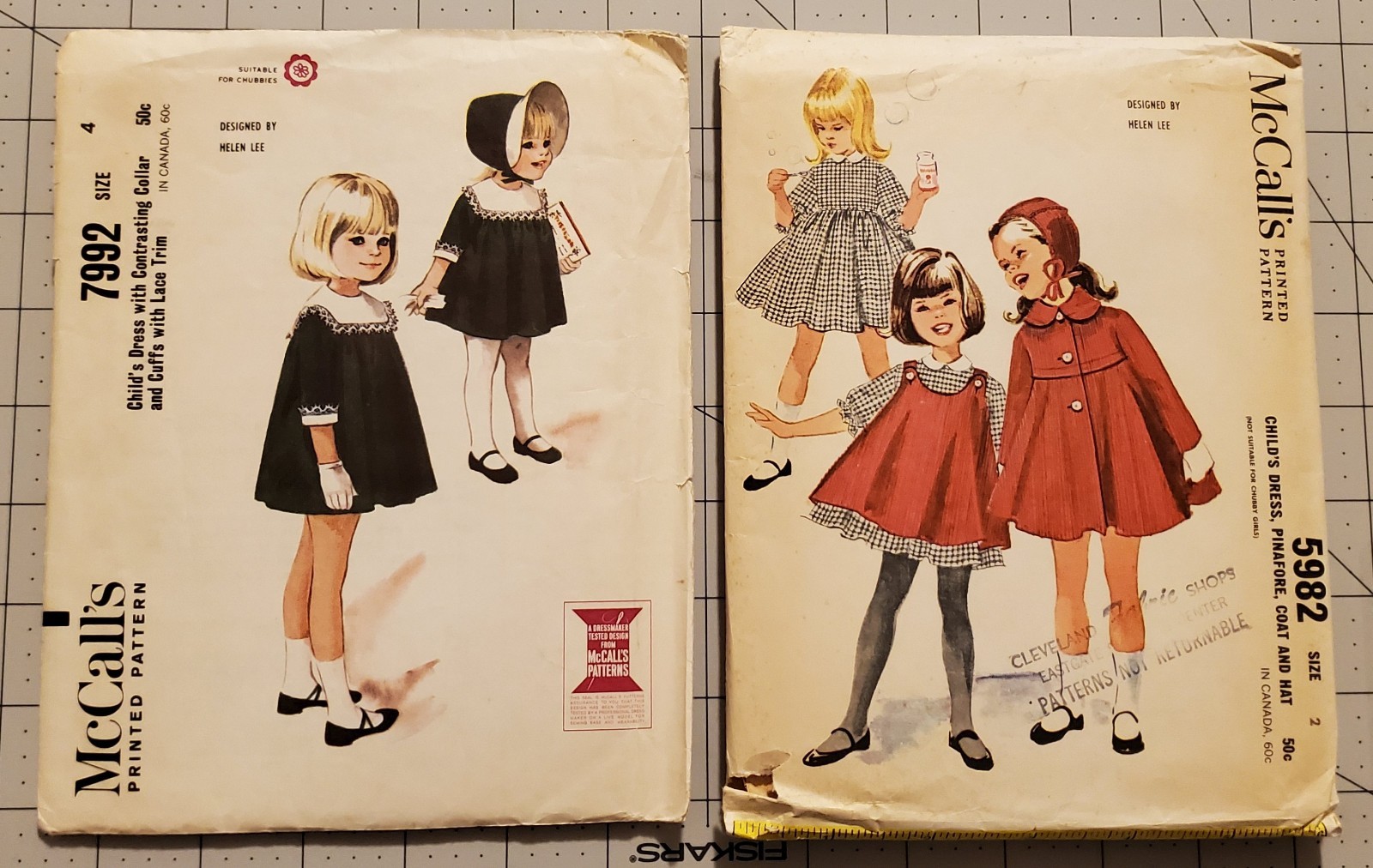 Vintage McCall\'s Children\'s Sewing Patterns Helen Lee 7993 5982