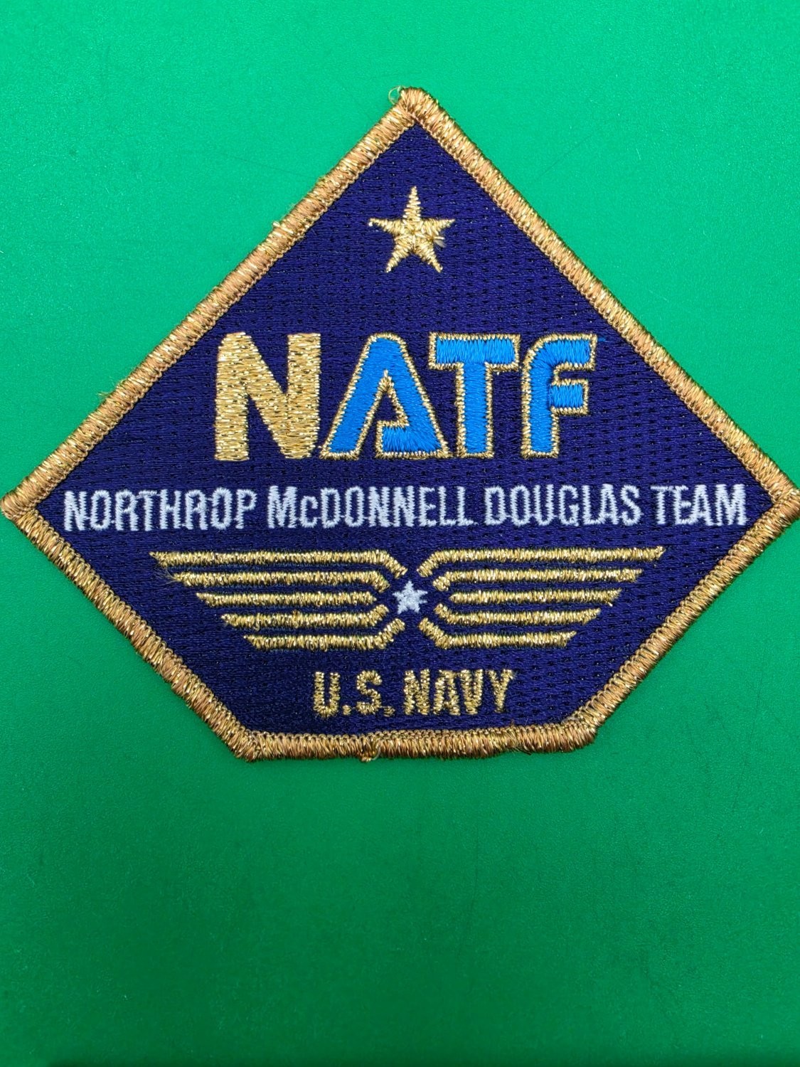 Vintage NATF Northrop McDonnell Douglas Team US Navy Embroidered Aviation Patch