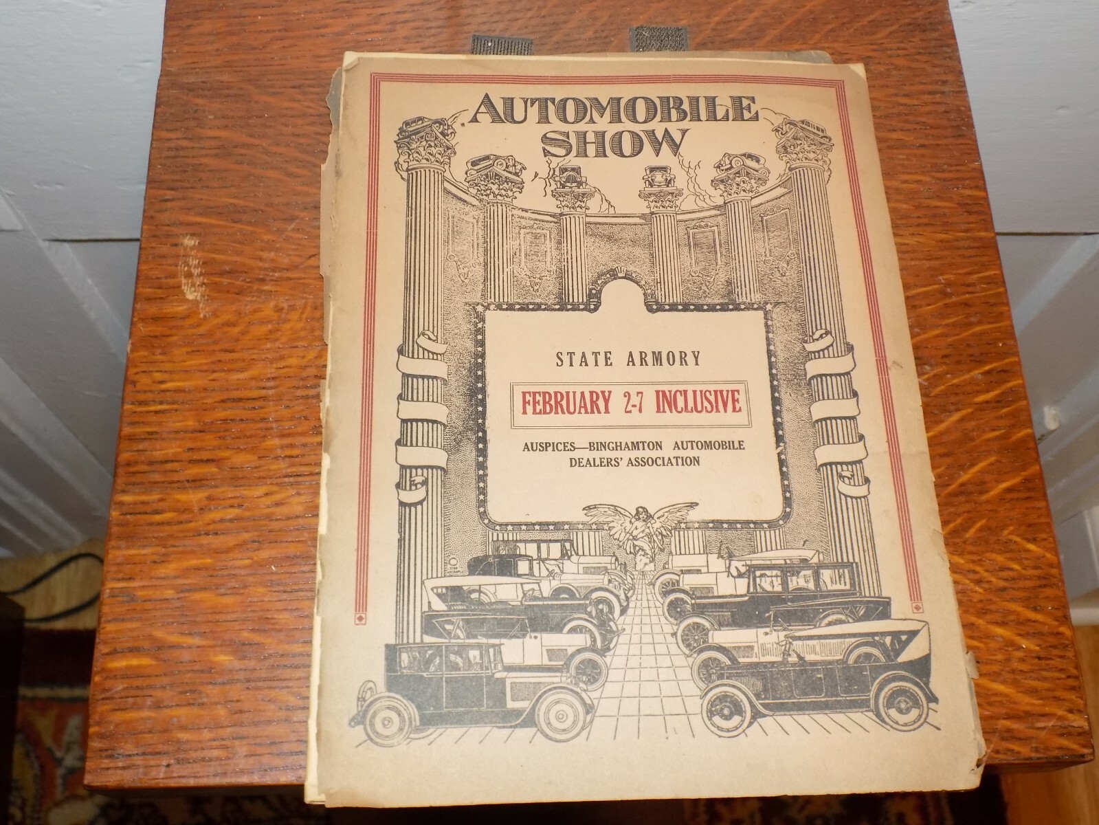 Vintage 1924 Binghamton (NY) Automobile Show Program