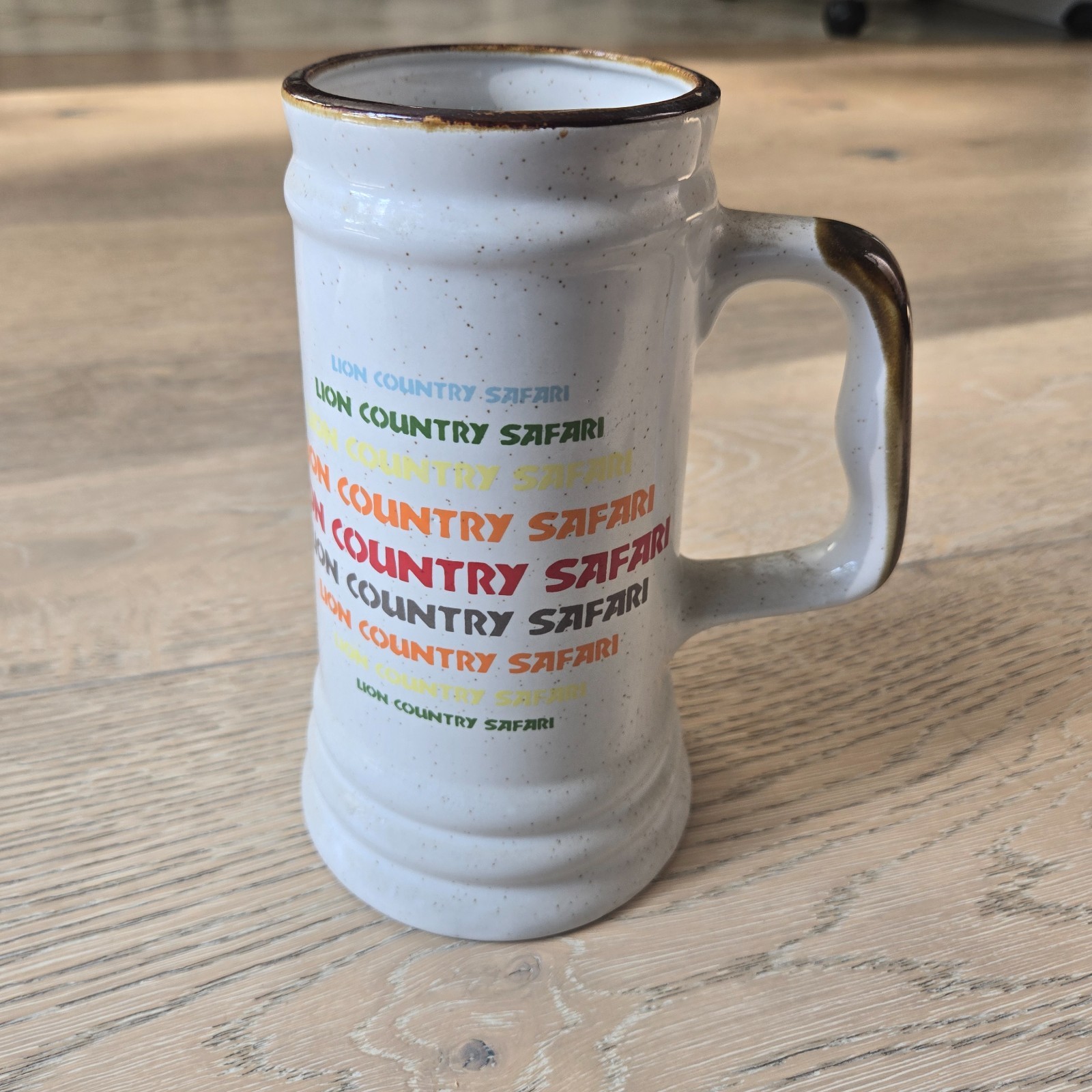 Vintage LION COUNTRY SAFARI California Irvine Laguna Hills Coffee Cup Mug Stein